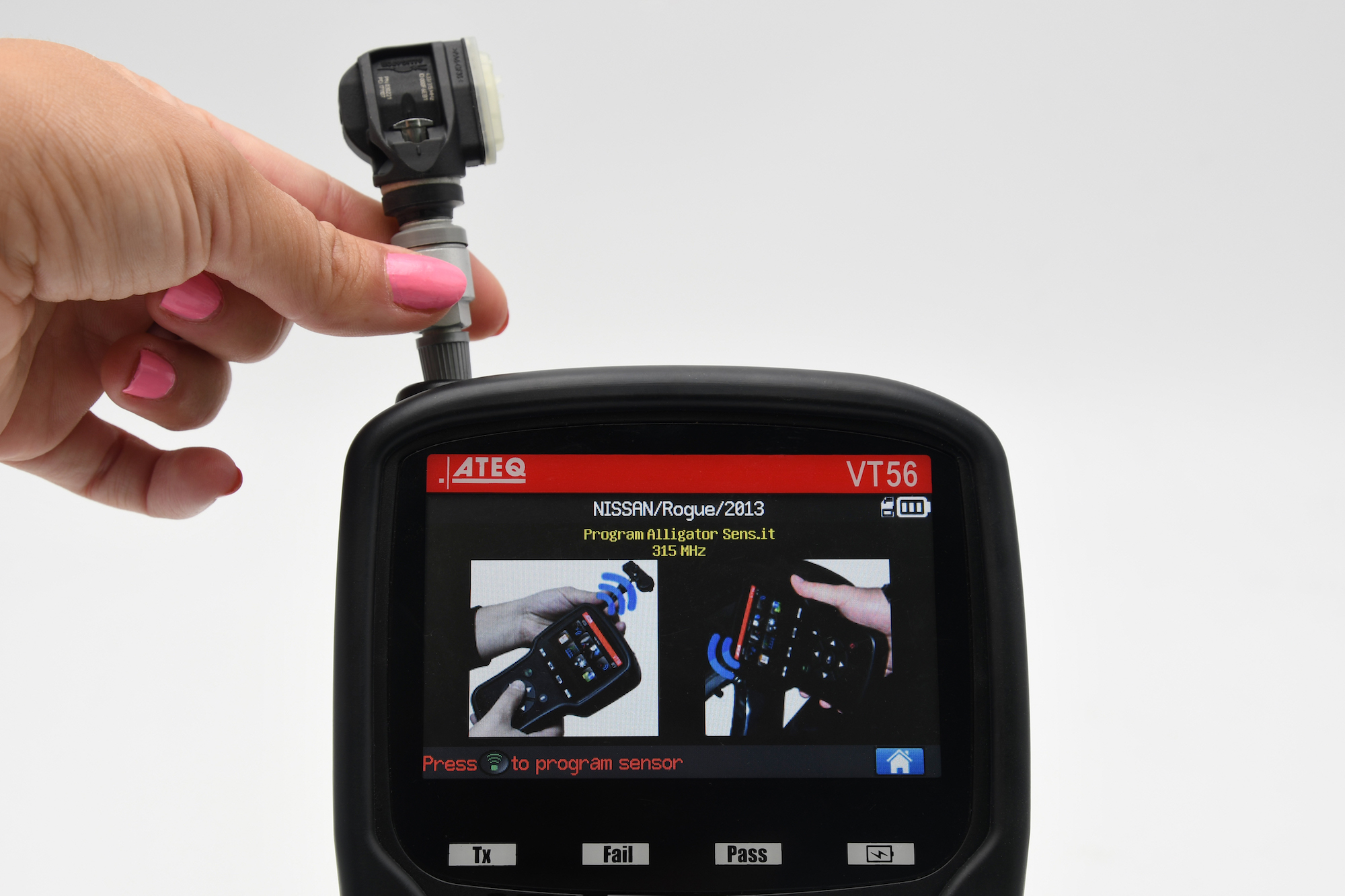 1 AUZONE Pro-Sensor Universal TPMS Sensor 433MHz Programmable Tyre Pressure Monitor System Replacement Sensor 