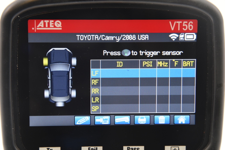 TPMS diagnostic information on the topselling vehicles of 2008 Toyota Corolla ATEQTPMS