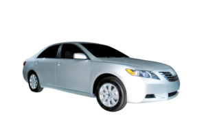 A brand new 2006 Toyota Camry Hybrid model. Isolated on a white background, clipping path is included. More car photos available in my gallery.